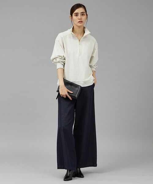 MARGAUX】ハーフジップスウェットプルオーバー｜アバハウスの  