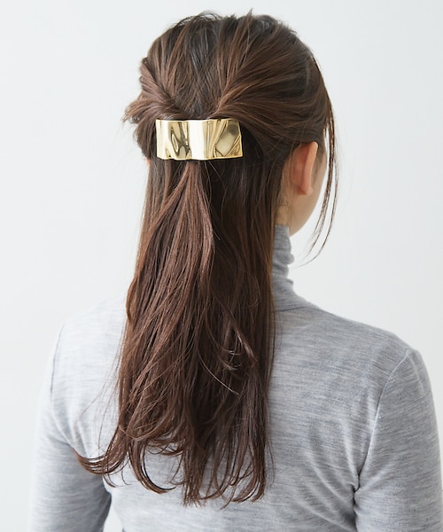 LELET NY バレッタ Hammered Bar Barrette | LELET NY
