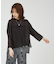 【シアートップス】７分袖シアーTシャツ