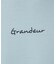 【Grandeur】シルキーダンボール ロゴ 長袖 Tシャツ