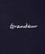 【Grandeur】シルキーダンボール ロゴ 長袖 Tシャツ
