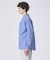 【Natural Cotton】バンドカラー ストライプシャツ