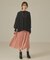 【セットアップ対応】ツイルシャンブレーミモレスカート