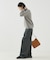 【ROHE】Wide Leg Double Pleated Trousers／ワ
