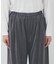 【手洗い可能】ベロアセミワイドパンツ