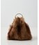 【CARUS】GOLD RING FUR BAG／ゴールドリングファーバッグ