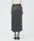 【TOTEME】フロントスリットサテンミディスカート