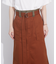 【Dickiesコラボ 別注】ウエスト配色 ベルトチノロングスカート