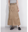 【Dickiesコラボ 別注】ウエスト配色 ベルトチノロングスカート