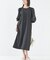 【エニデイカセット】シアー袖切替ワンピース