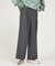 グレンチェックタックワイドパンツ