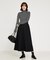 【セットアップ対応】ウォームツイルフレアースカート