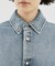 【DARKPARK】KEANU TENCEL DENIM ROUCHE SHIR