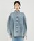 【DARKPARK】KEANU TENCEL DENIM ROUCHE SHIR