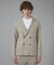【LEON別注/セットアップ対応 】ミラノリブ縮絨ニット ダブルブレスト ジャケ