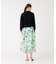 フラワープリントロングスカート