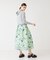 フラワープリントロングスカート