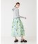フラワープリントロングスカート