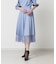 裾レース切替えプリーツスカート