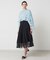 裾レース切替えプリーツスカート