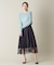 裾レース切替えプリーツスカート