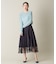 裾レース切替えプリーツスカート