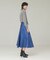 フクレ無地JQウエストリボンスカート
