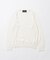 イタリア製 ホワイト クルーネック ニット