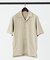 【WEB別注/セットアップ対応】シャリーダンボール半袖オープンカラーシャツ