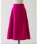 バックサテンフレアスカート