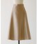 バックサテンフレアスカート