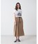 ギャザー切り替えロングスカート