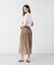 ギャザー切り替えロングスカート