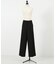 強撚ウールギャバワイドパンツ