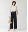 強撚ウールギャバワイドパンツ