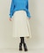 圧縮ウールアンシンメトリースカート
