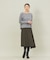 圧縮ウールアンシンメトリースカート