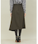圧縮ウールアンシンメトリースカート