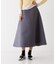 サテンセミフレアースカート