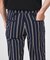 サイドアジャスター 2プリーツ ストライプパンツ