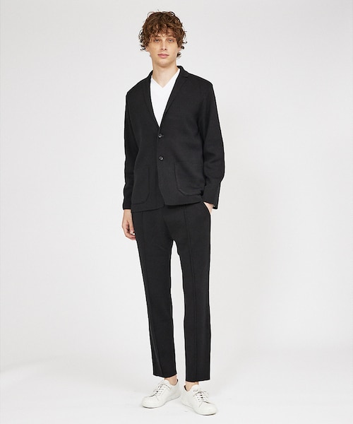 セットアップ対応】ミラノリブ ニット ジャケット/カーディガン