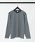 SD 12.8OZ BRUSHED TIGHT RIB ボーダー 長袖ラウンドネ