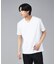 コンパクト シルケット スムース Vネック Tシャツ