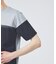 【フロントシーム】アシンメトリー配色 半袖 Tシャツ