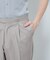 【セットアップ対応】ライトウール スリム テーパード パンツ