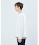 圧着クルー ライントリム ロングスリーブTシャツ