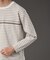 ポリエステル 天竺 ボーダー プルオーバー ニット