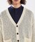 【透かし編み】スラブ ニットカーディガン