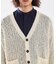 【透かし編み】スラブ ニットカーディガン