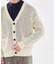 【透かし編み】スラブ ニットカーディガン